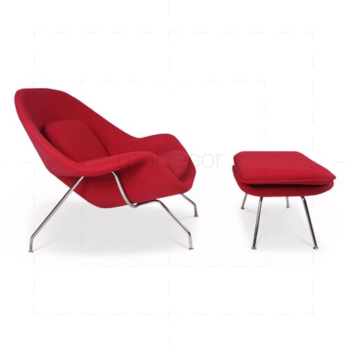Eero Saarinen Womb Chair in Rot