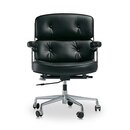 Eames Lobby Chair EA 104 in Schwarz