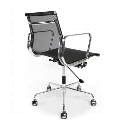 Eames Office Chair mit Mesh-Bezug in Schwarz