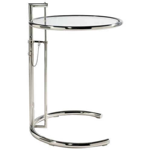 Eileen Gray verstellbarer Glastisch E1027
