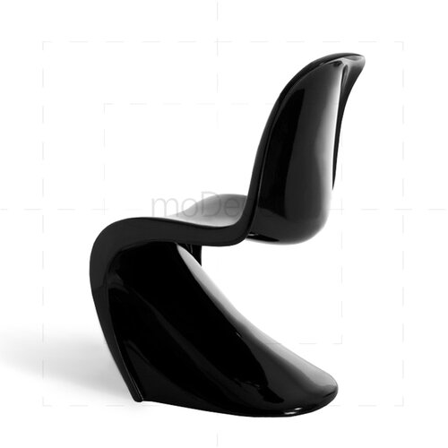 Verner Panton Stuhl in Schwarz