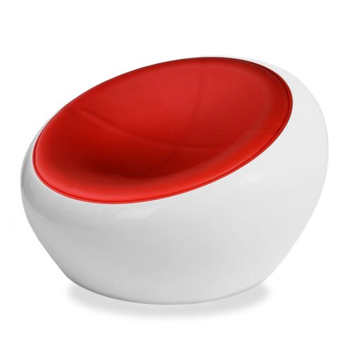 Eero Aarnio Half Dome Scoop Chair in Rot