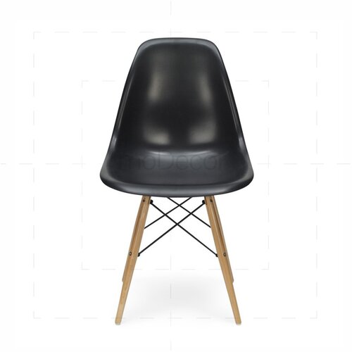 2er Set Eames DSW Stuhl in Schwarz