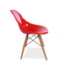 2er Set Eames DSW Stuhl in Rot