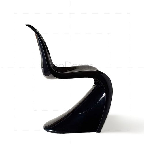 2er Set Verner Panton Stuhl in Schwarz