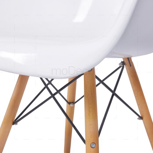 2er Set Eames DAW Stuhl in Wei�