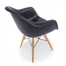 2er Set Eames DAW Stuhl in Schwarz