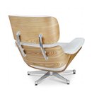 Eames Lounge Chair - Wei� mit Eichenholz