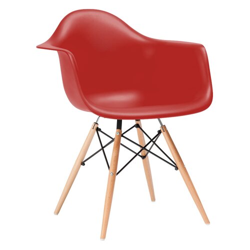 Eames DAW Stuhl in Rot