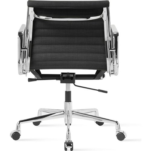 Halbhoher EA 117 Eames B�rostuhl mit Stoffbezug aus Flachgewebe in dunkelgrau