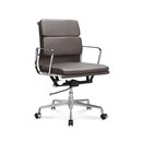 Halbhoher Eames Office Chair mit weichem Polster in Braun