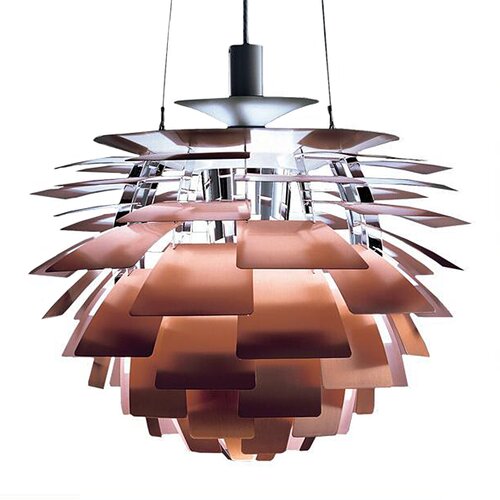 Gro�e Poul Henningsen Artichoke Lamp in Kupfer