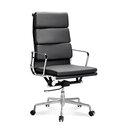 Hoher Eames Office Chair mit weichem Polster in Schwarz