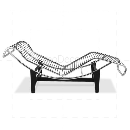 Le Corbusier Chaiselongue LC4 mit wei�em Leder