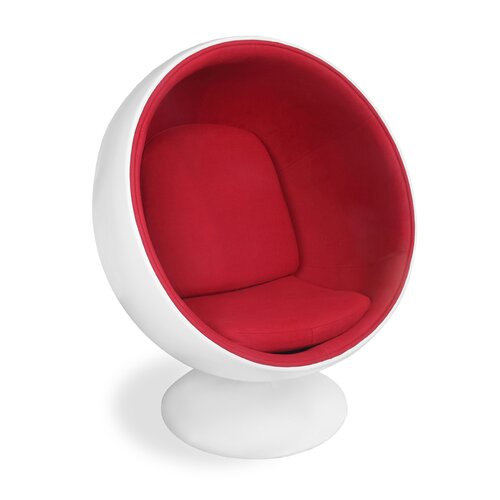Eero Aarnio Ball Chair mit rotem Polster