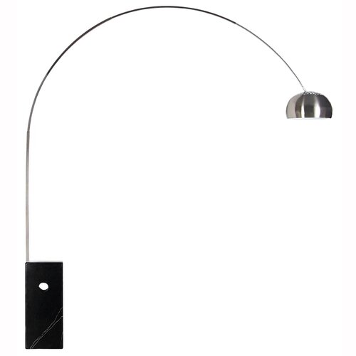 Achille Castiglioni Bogenleuchte in Schwarz
